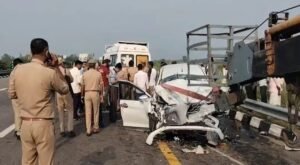 पूर्वांचल एक्सप्रेसवे पर बड़ा हादसा, चार खिलाडियों की मौत